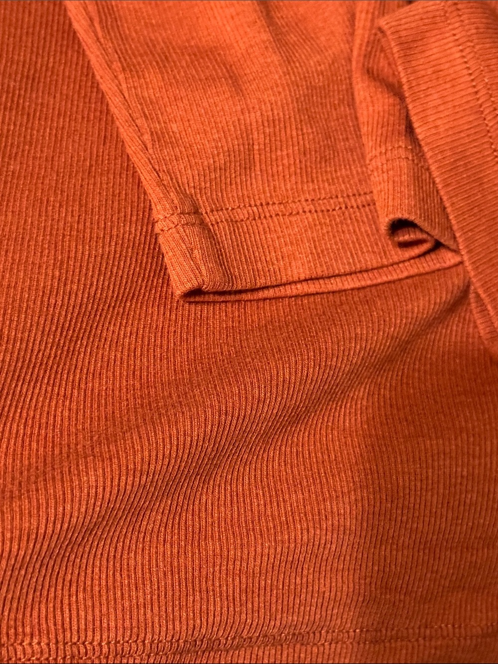 Women's Lightweight Crewneck Burnt Orange - Picture 3 of 3
